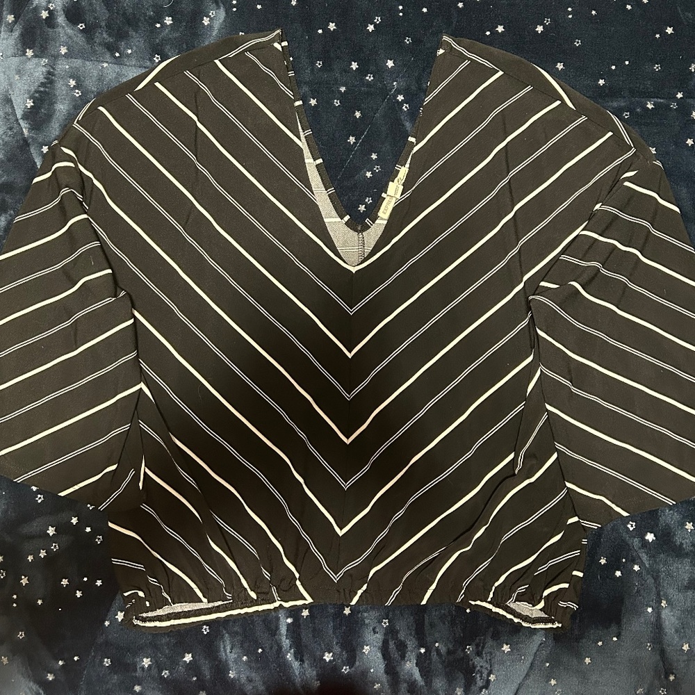 Black with white stripes
